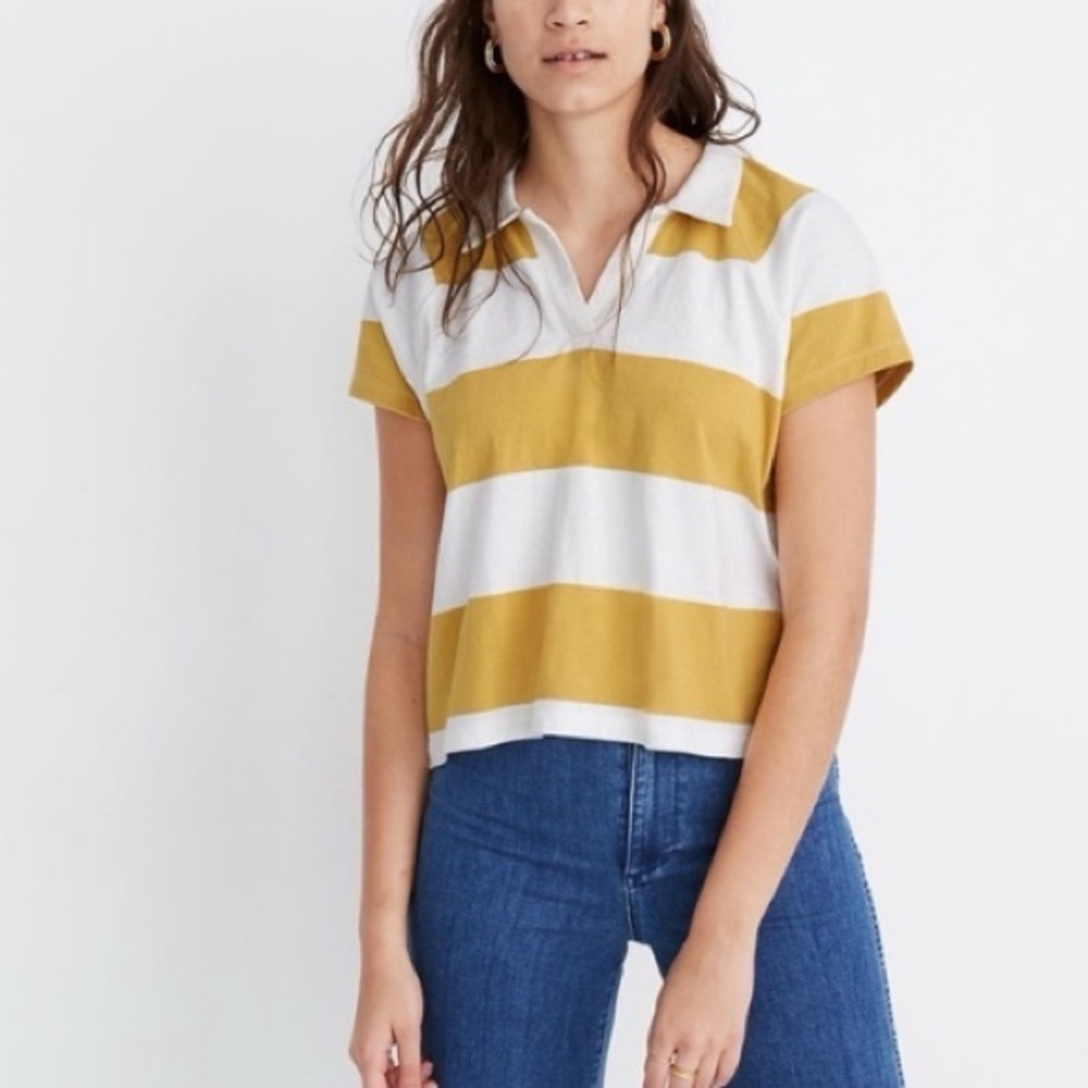 Madewell Boxy Cropped Polo